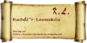Kuchár Levendula névjegykártya